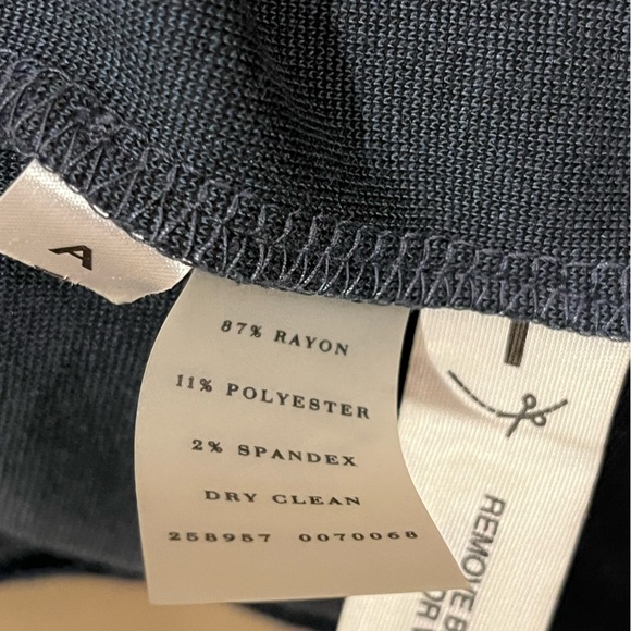 Ann Taylor Elegant Blue-Green Drape Neck Cap Sleeve Form-fit Dress, size 0 - Picture 6 of 7